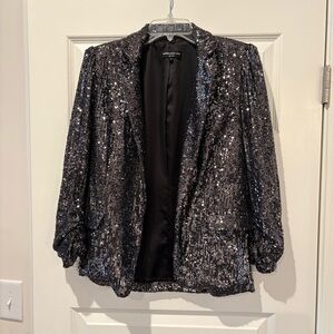 Generation Love Sparkling Black Sequin Blazer